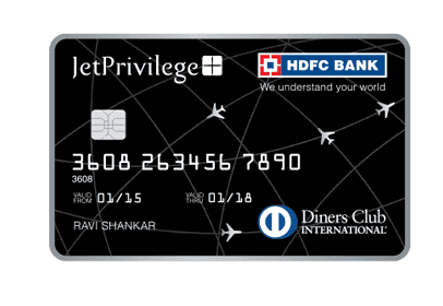 JET PRIVILEGE HDFC BANK DINERS CLUB CREDIT CARD