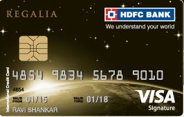 HDFC BANK REGALIA CREDIT CARD