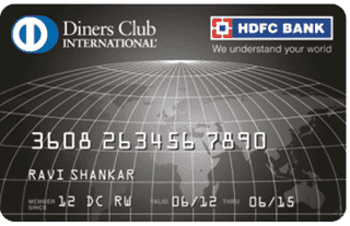 HDFC BANK DINERS CLUB BLACK CREDIT CARD