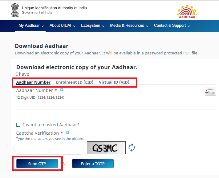 Check Aadhar Status by Enrolment number